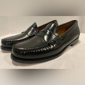 J. Crew Black Leather Loafers